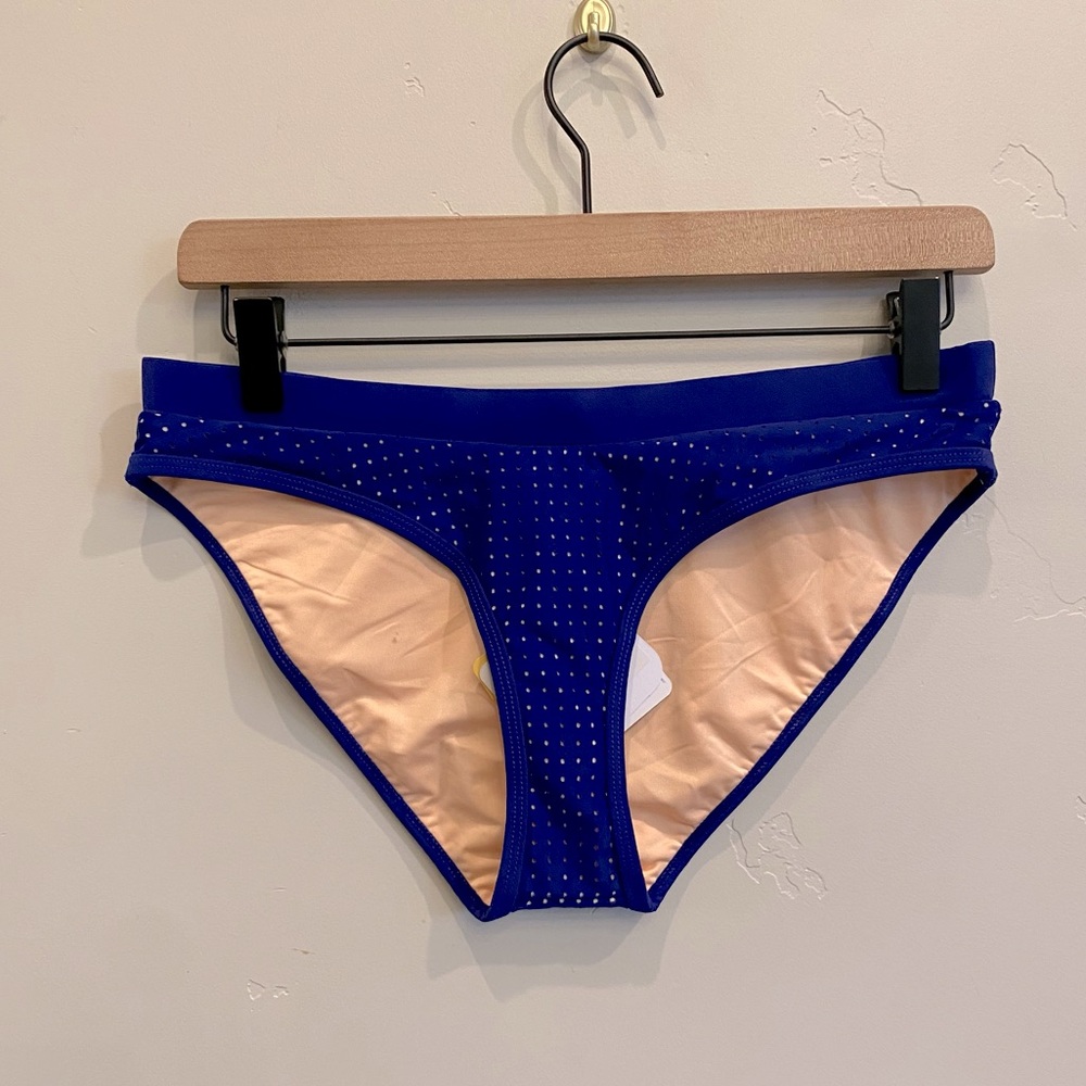 FABLETICS Royal Purple Blue Perforated Valentina Bikini Bottom